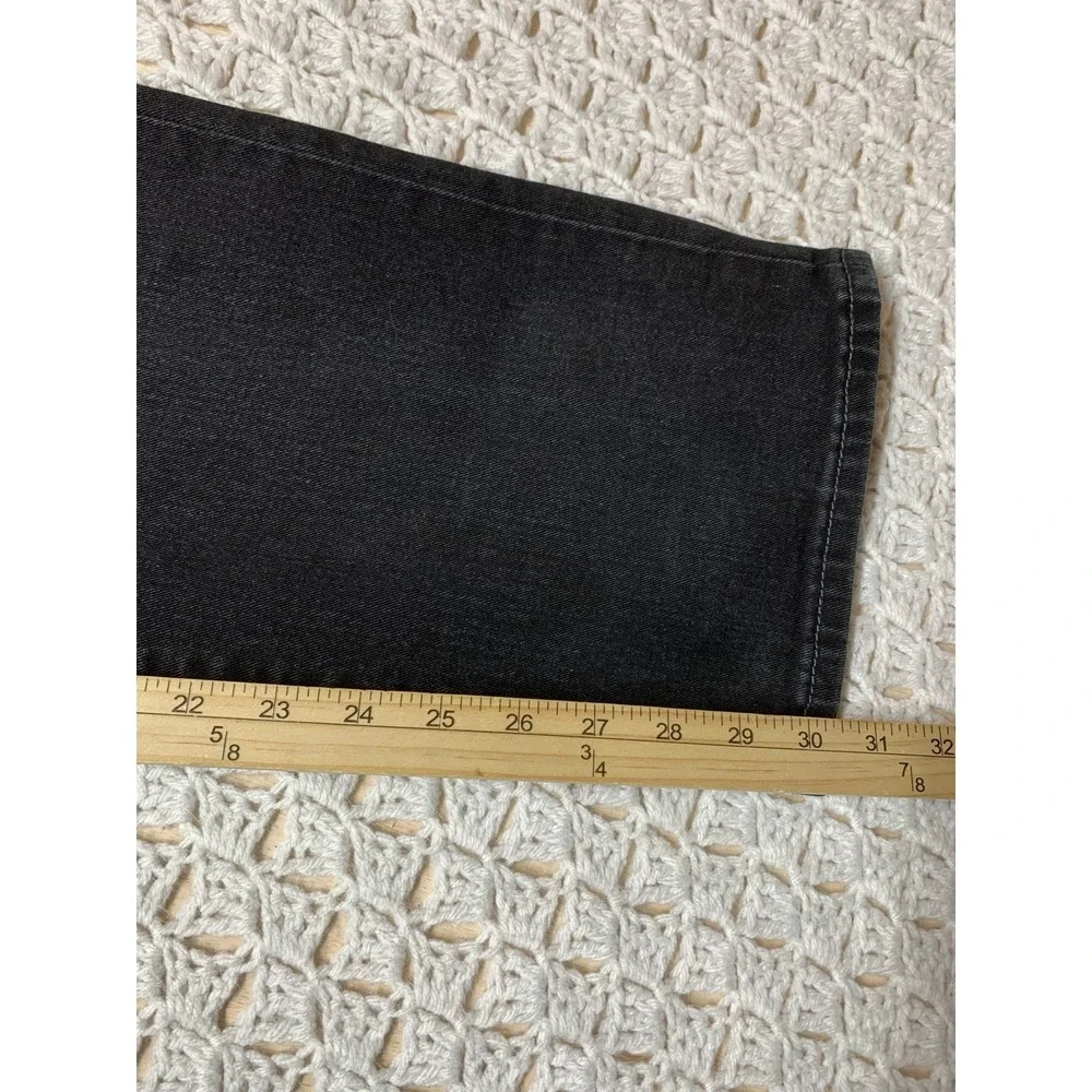 True Religion Jeans Mens‎ Size 32X30 Black Ricky Flap Relaxed Straight